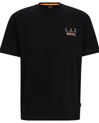 HUGO BOSS T-shirt Backprint Schwarz Schwarz