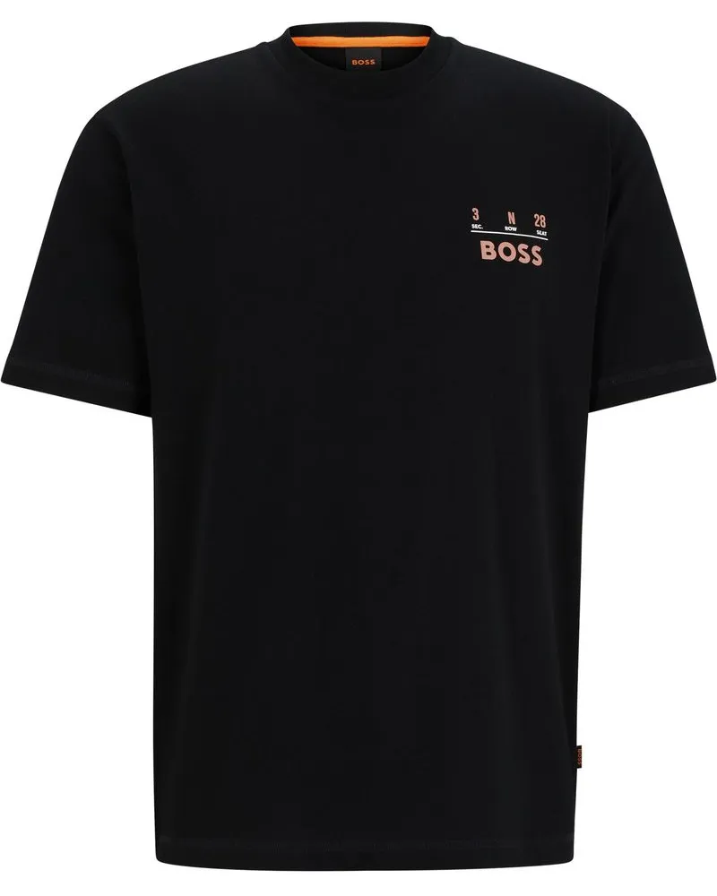 HUGO BOSS T-shirt Backprint Schwarz Schwarz