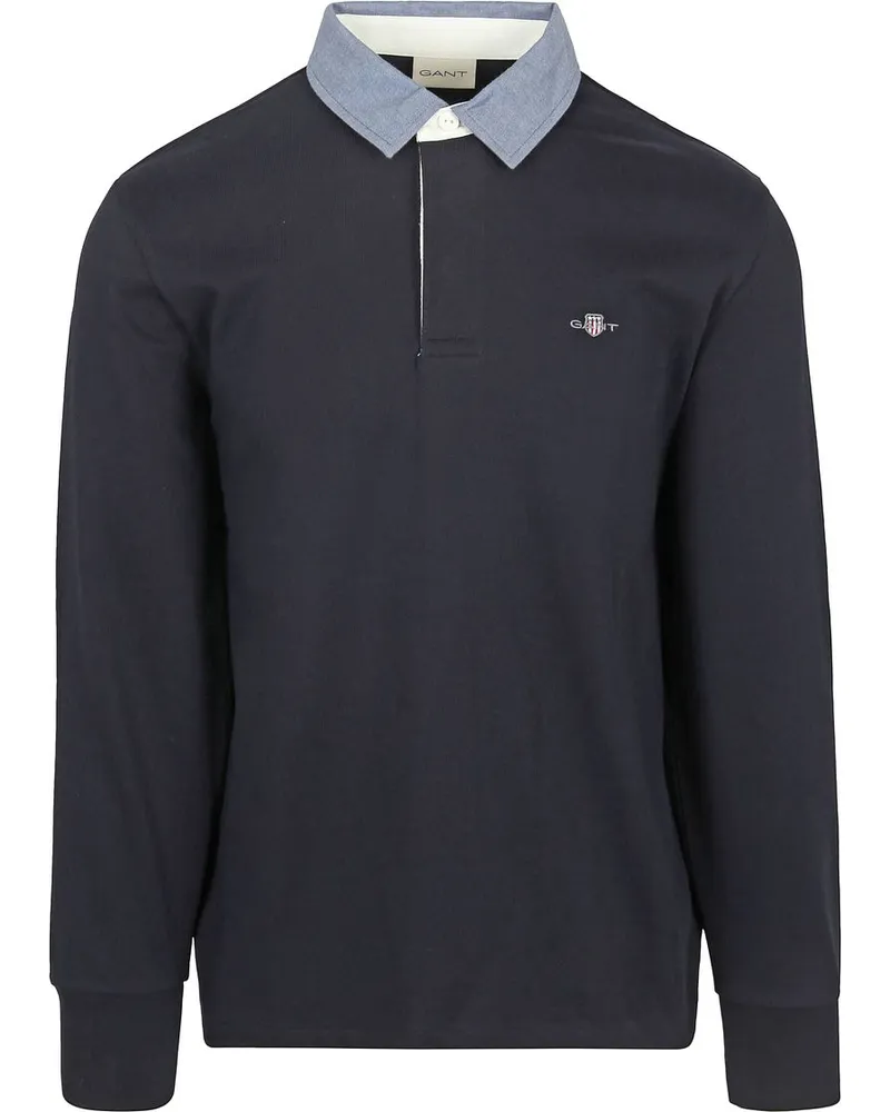 Gant Heavy Rugger Shield Poloshirt Navy Blau