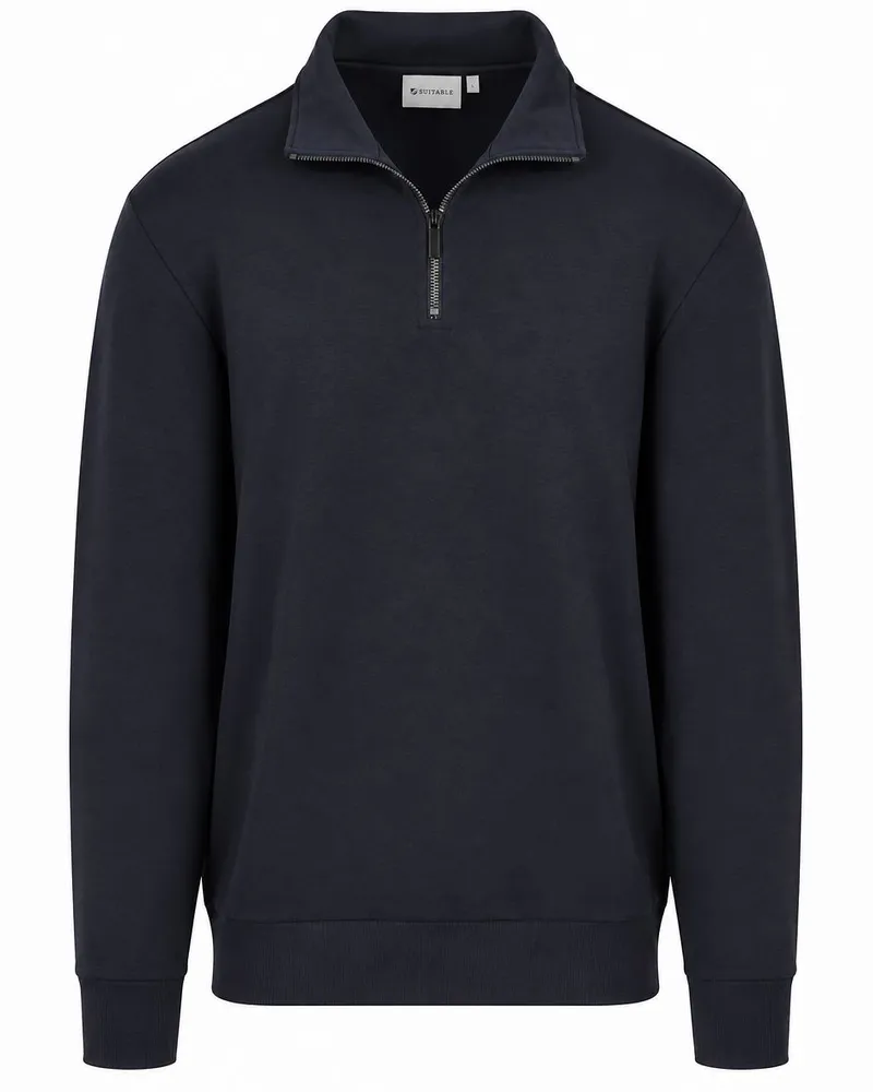 Suitable Scuba Half Zip Pullover Navy Dunkelblau