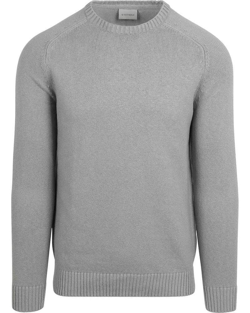 Suitable Pullover Raw Grau Grau