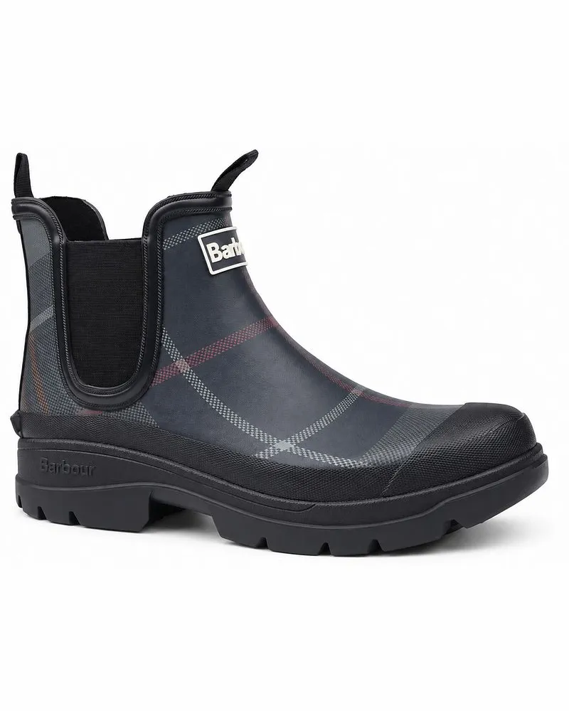 Barbour Nimbus Wellingtons Boot Classic Tartan Navy Dunkelblau