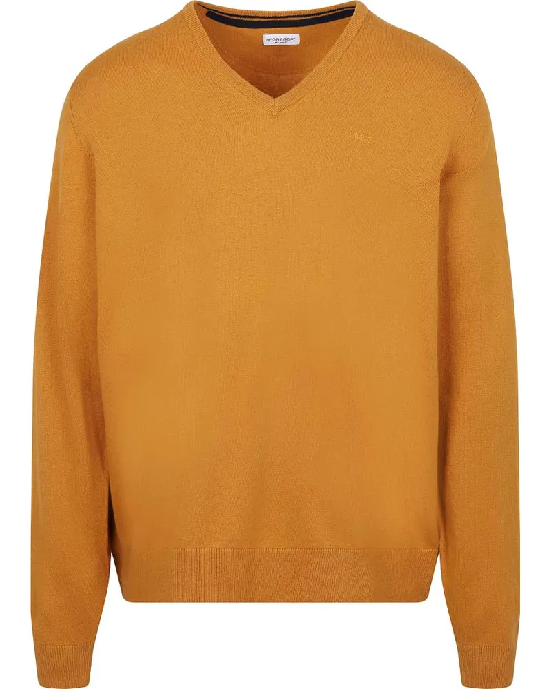 McGregor Pullover Merinowolle V-Ausschnitt Gelb Gelb