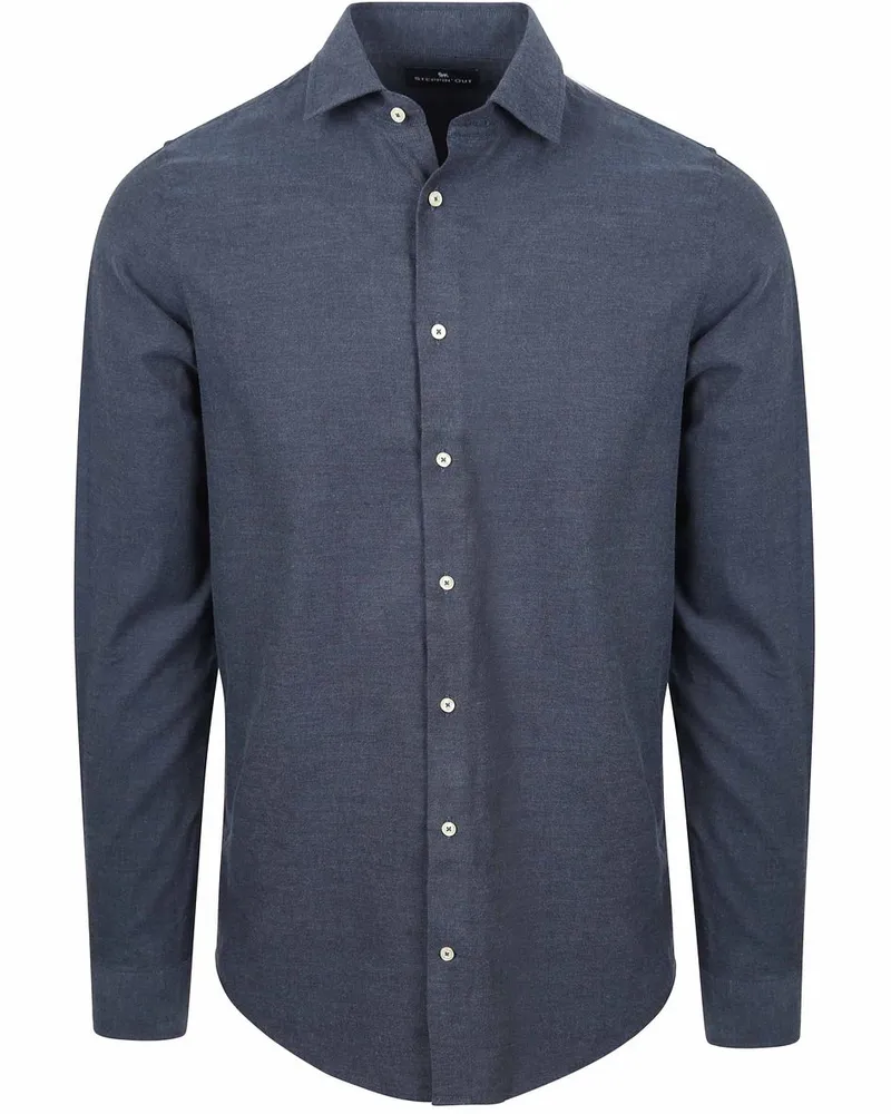 Suitable Hemd Flanel Dunkelblau Dunkelblau