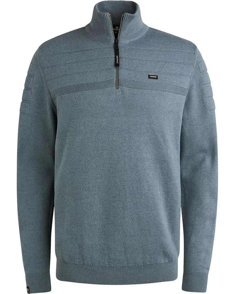 Vanguard Pullover halber Reißverschluss strukturiert Hellblau Hellblau