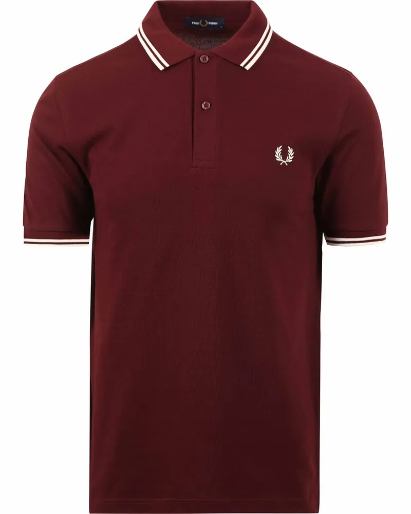 Fred Perry Polo M3600 Bordeaux Rot
