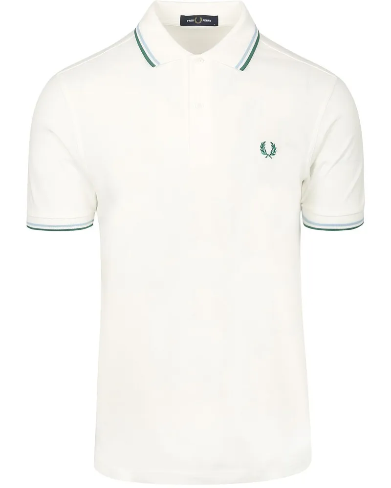 Fred Perry Polo Twin Tipped M3600 Weiß Z52 Weiß