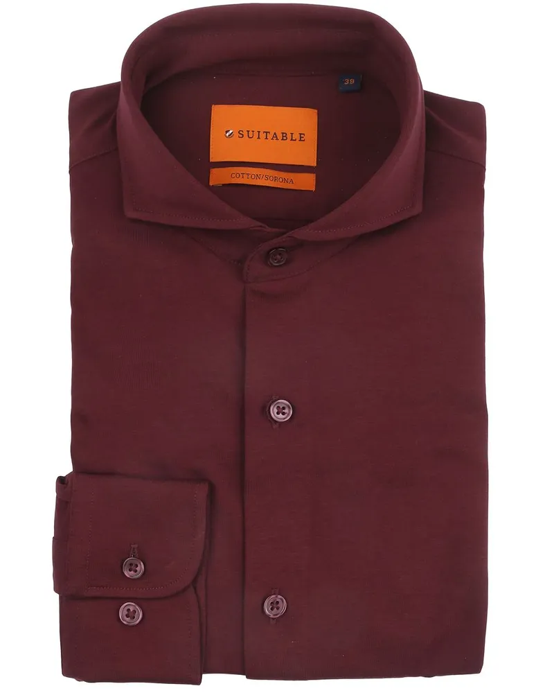 Suitable Sorona Hemd Wine Rot Bordeaux