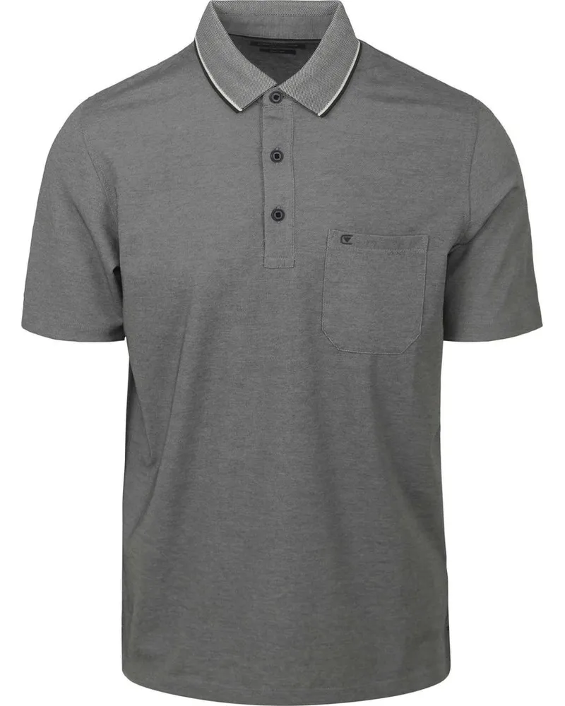 CasaModa Poloshirt Dunkelgrau Grau