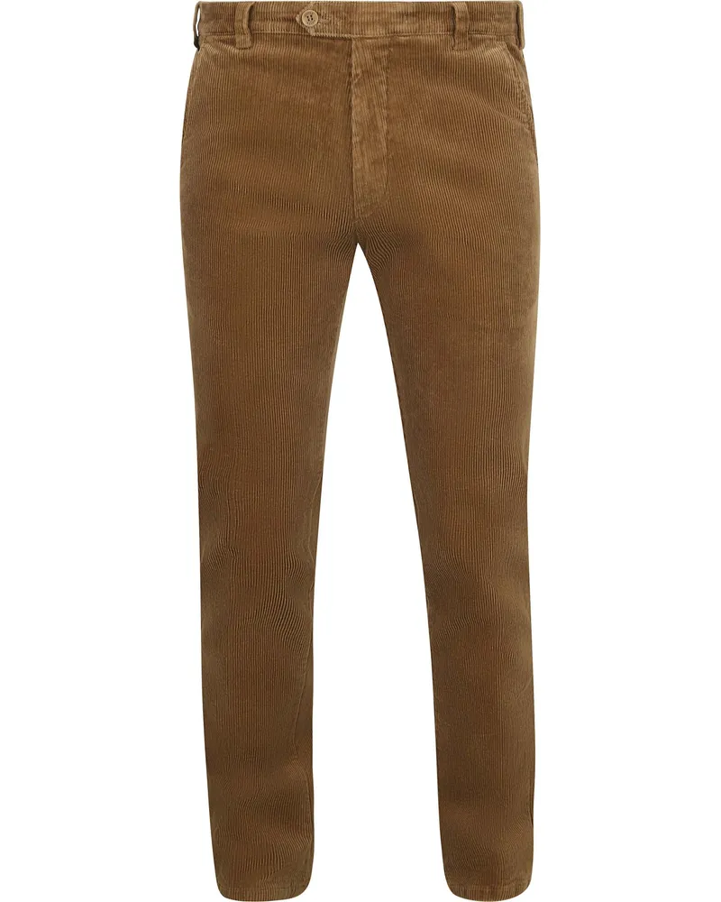 Meyer Hosen Chino Bonn Corduroy Camel Braun