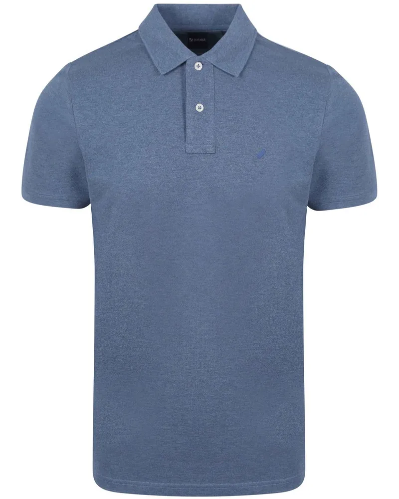 Suitable Mang Poloshirt Blau Blau