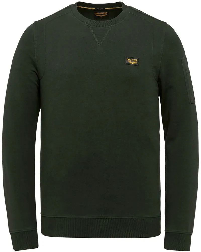 PME Legend Airstrip Pullover Dunkelgrün Grün
