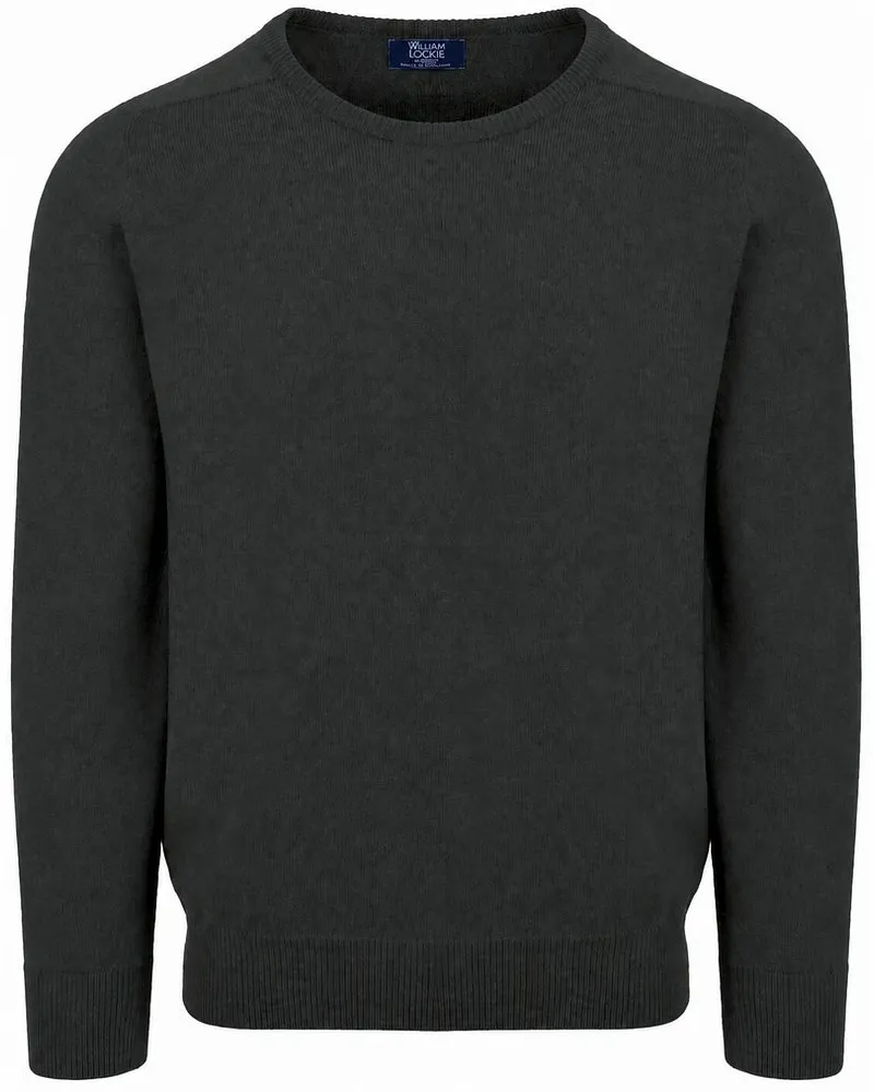 William Lockie Pullover Lammwolle Cossack Dunkelgrün