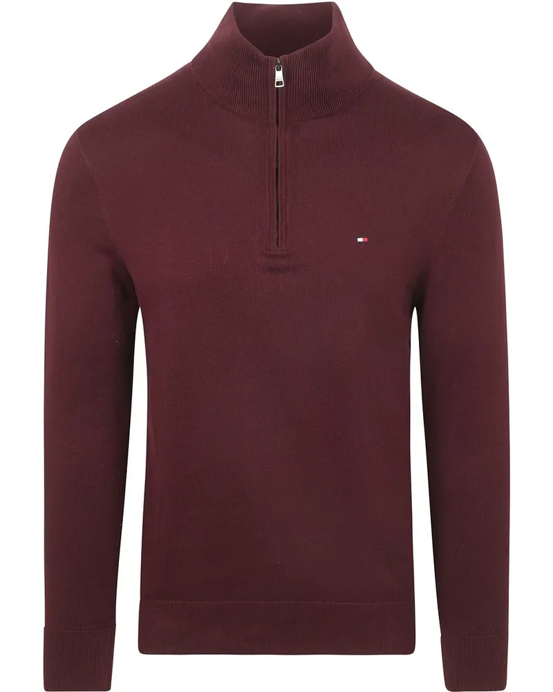 Tommy Hilfiger Half Zip Pullover Essential Bordeaux Bordeaux