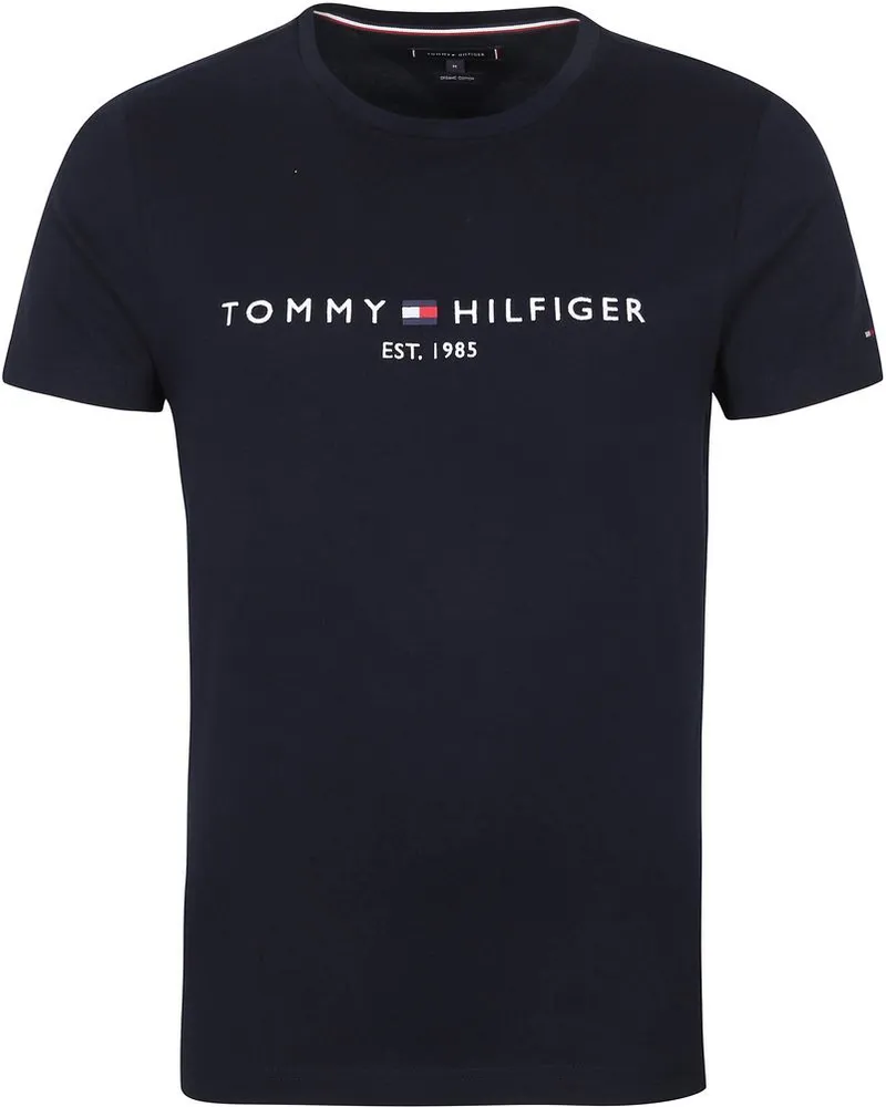 Tommy Hilfiger Logo T-shirt Dunkelblau Blau
