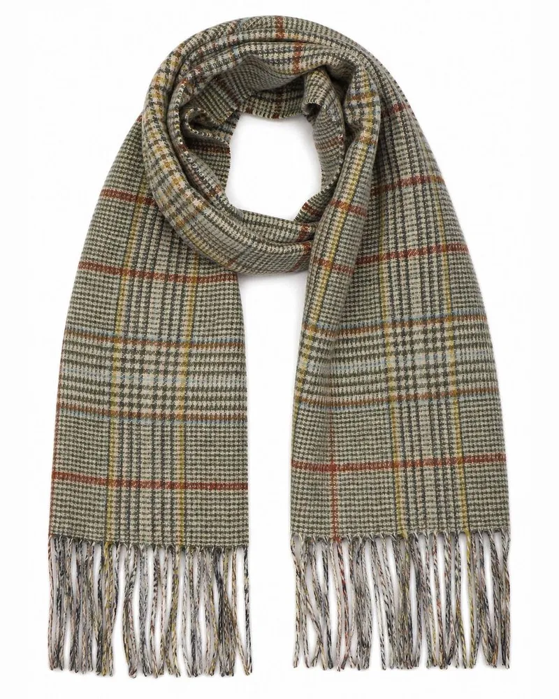 Barbour Schal Macklow Reversible Lambswool Tweed Multi Beige