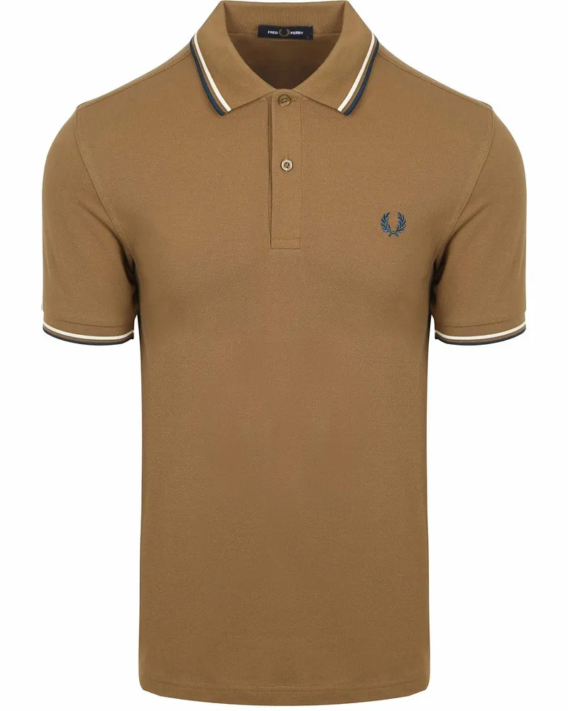 Fred Perry Polo Twin Tipped M3600 Braun Z60 Braun