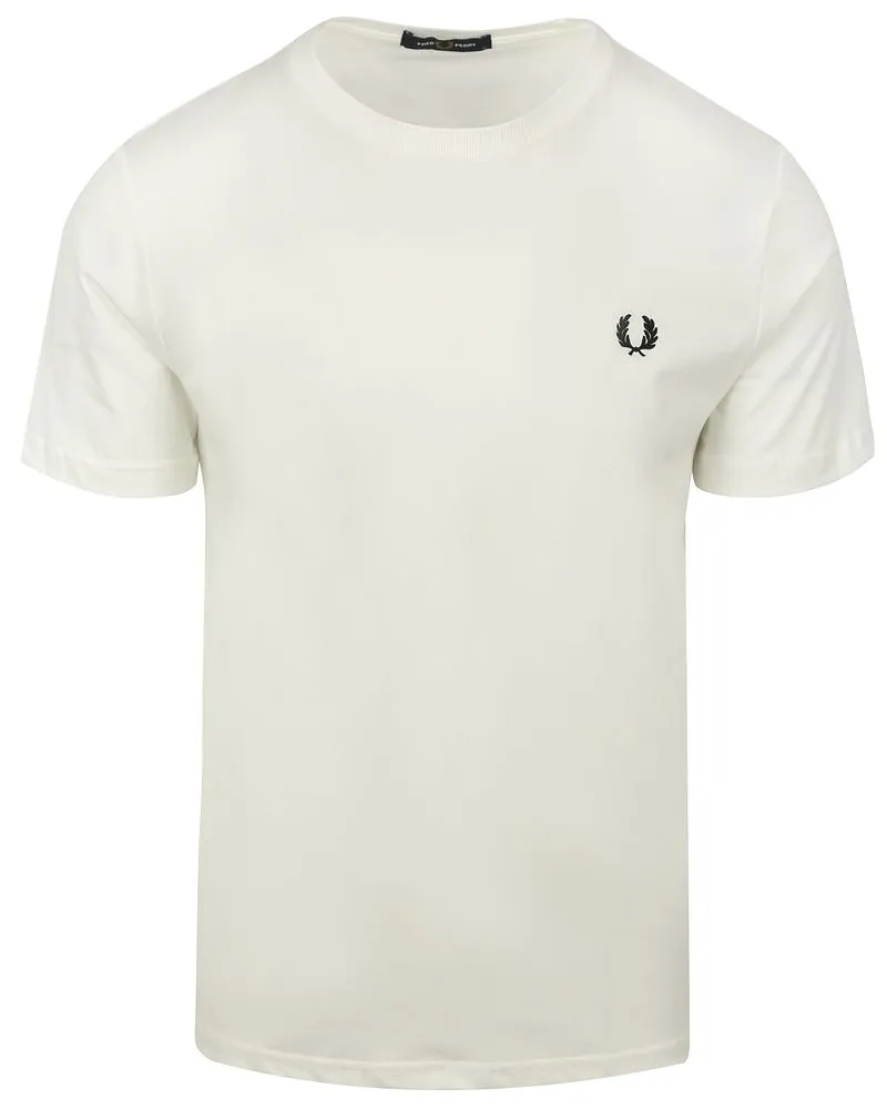 Fred Perry T-Shirt Weiß 129 Weiß