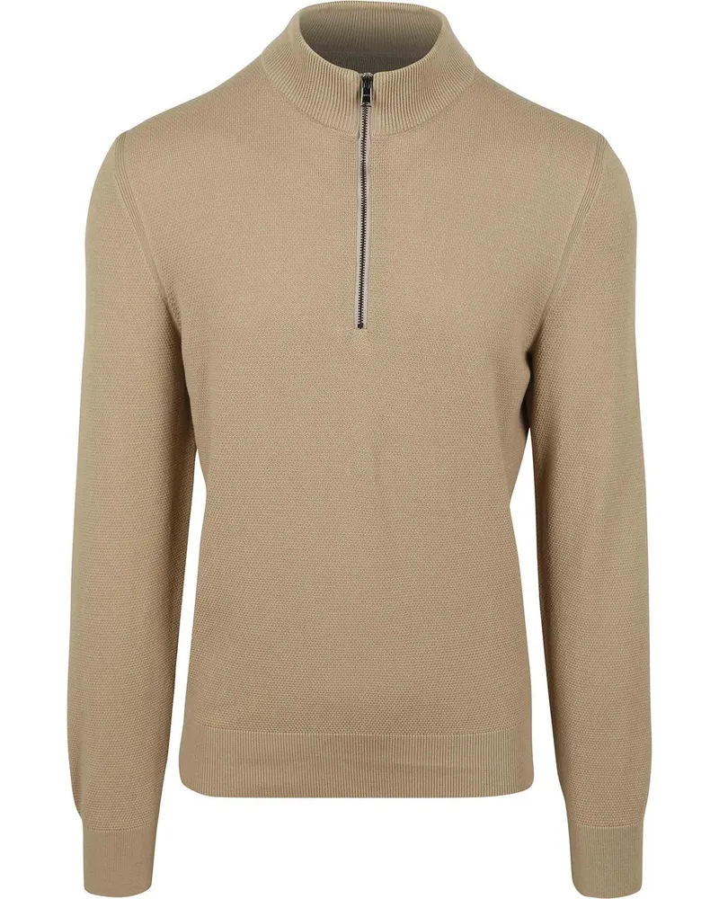 HUGO BOSS Ebrando-P Halfzip Pullover Beige Beige