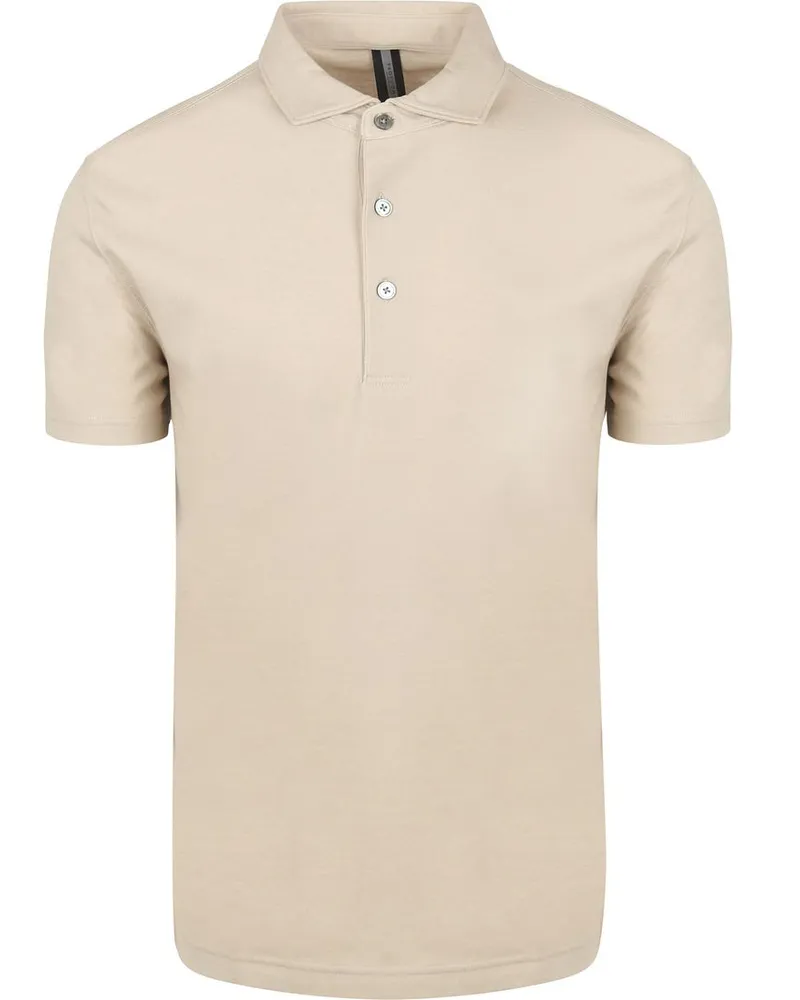 Profuomo Poloshirt Luxury Knitted Beige Beige