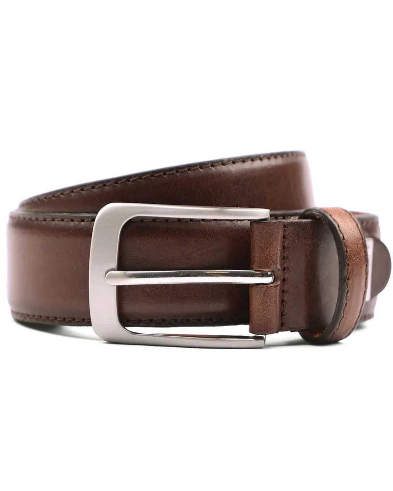 Profuomo Ledergürtel Braun Braun