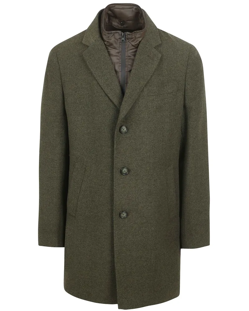 Suitable Coat Wolle Twill Dunkelgrün Dunkelgrün