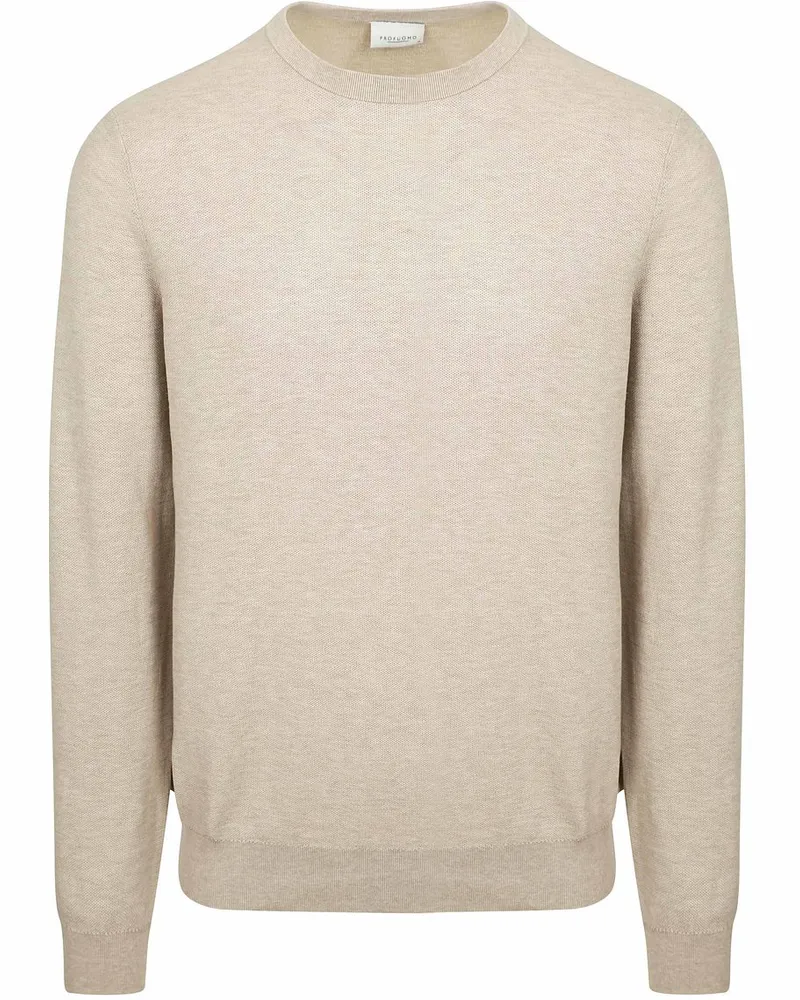 Profuomo Pullover Structure Beige Beige