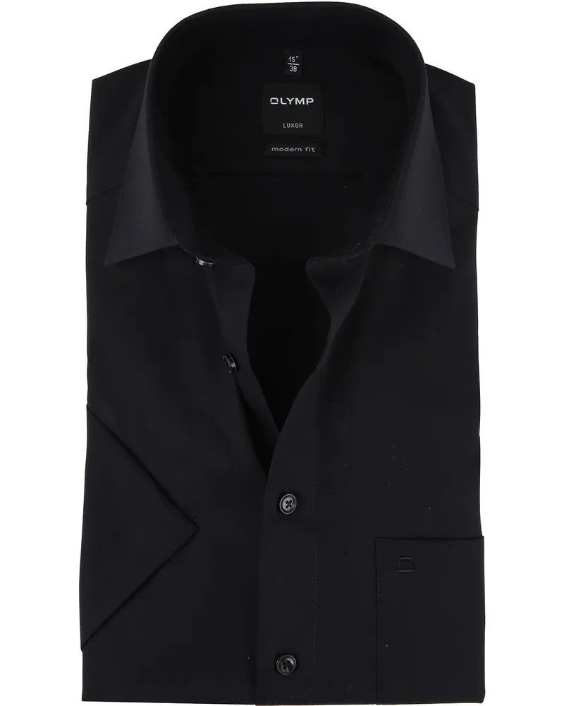 Olymp Hemd Luxor Schwarz Schwarz