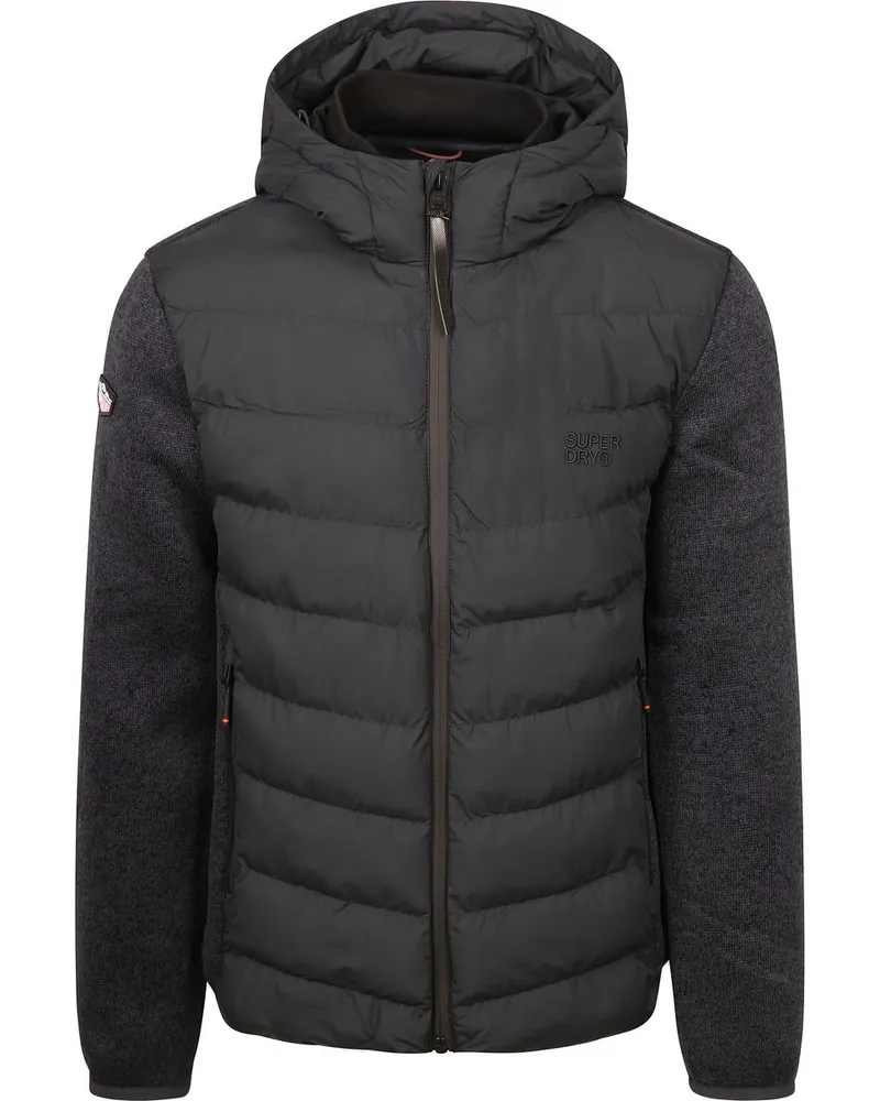 Superdry. Hooded Storm Jacke Navy Blau