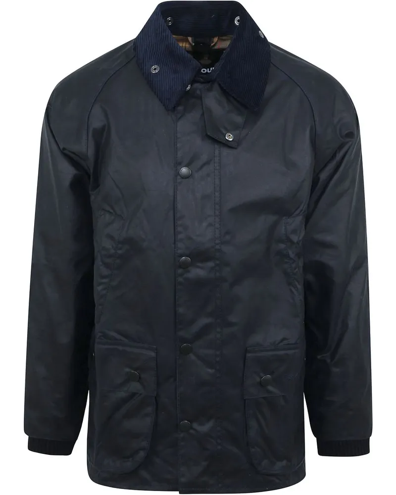 Barbour Klassische Bedale Wachsjacke Blau