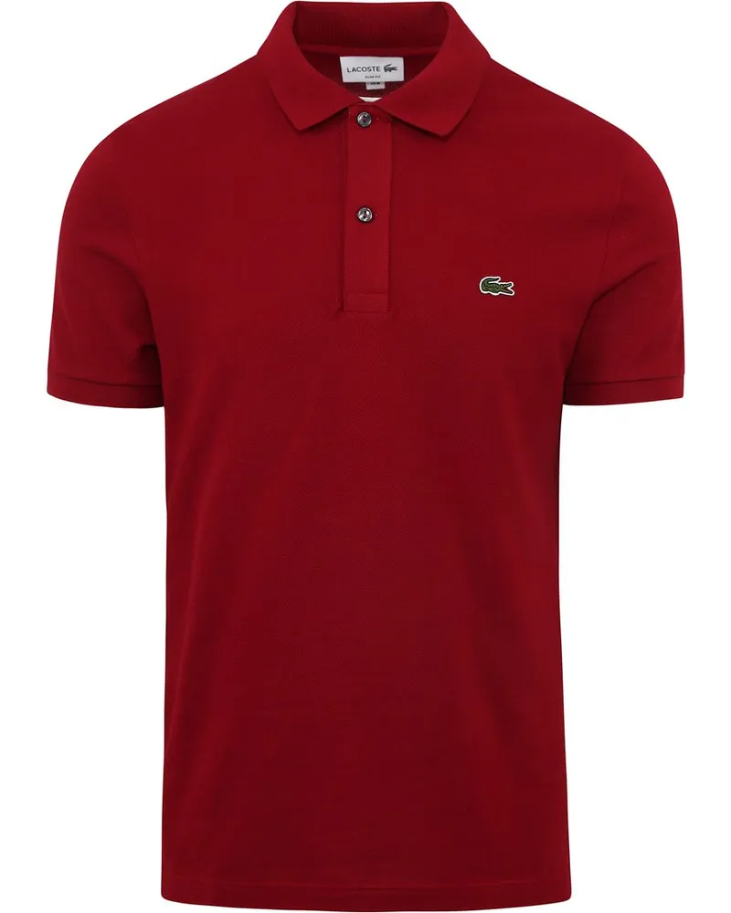 Lacoste Poloshirt Pique Bordeaux Bordeaux