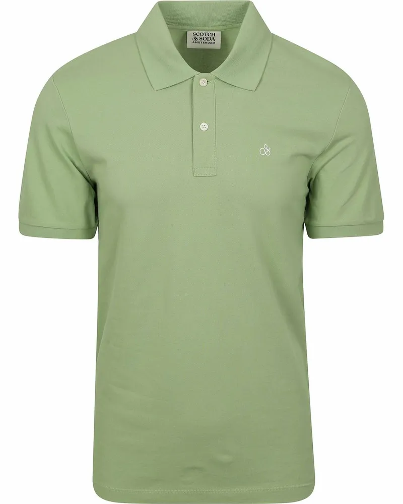 Scotch&Soda Core Piqué Poloshirt Grün