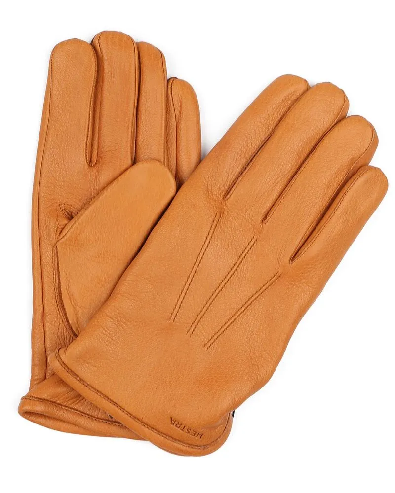 Hestra Handschuh Andrew Leder Chocolate Braun