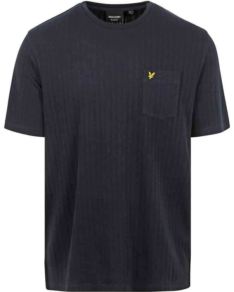 Lyle & Scott Lyle und Scott Knitted T-Shirt Navy Dunkelblau