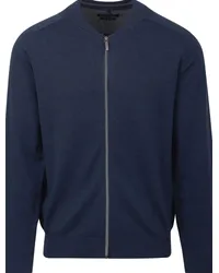 CasaModa Strickjacke Zip Navy Blau