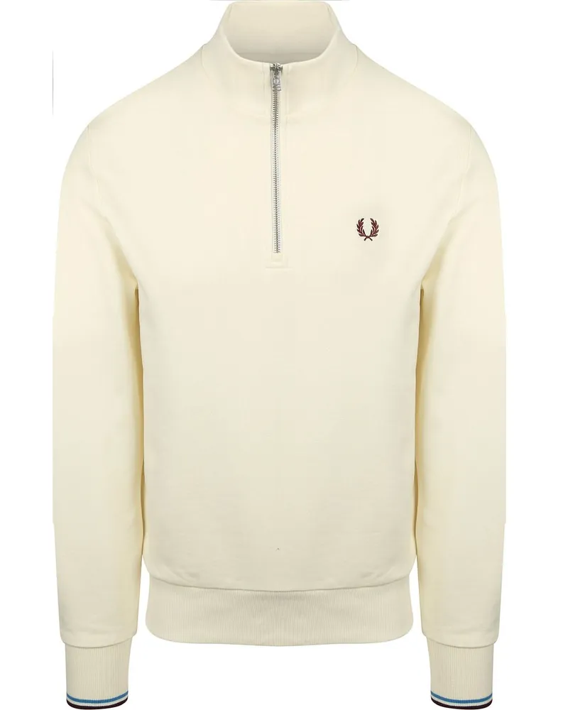 Fred Perry Half Zip Pullover Melange Beige Beige
