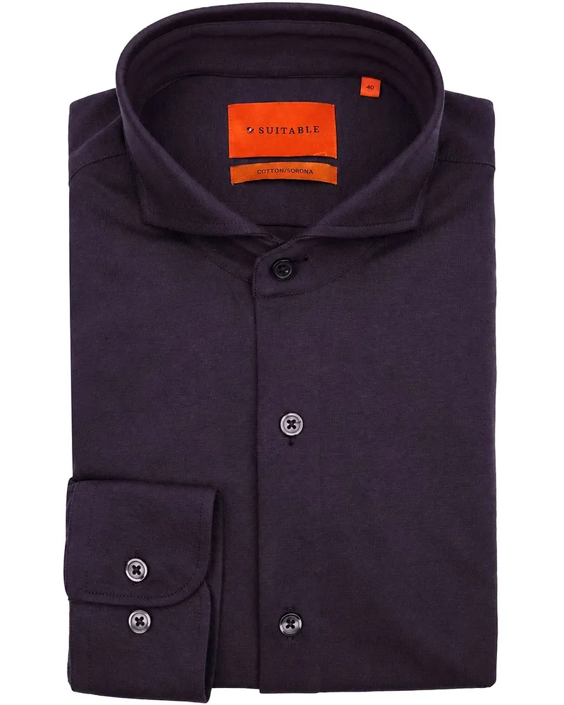 Suitable Sorona Hemd Aubergine Violett