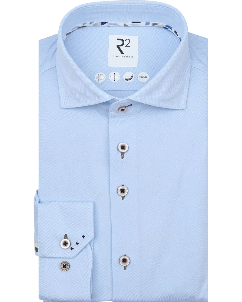 R2 Amsterdam R2 Hemd Technical Hellblau Hellblau