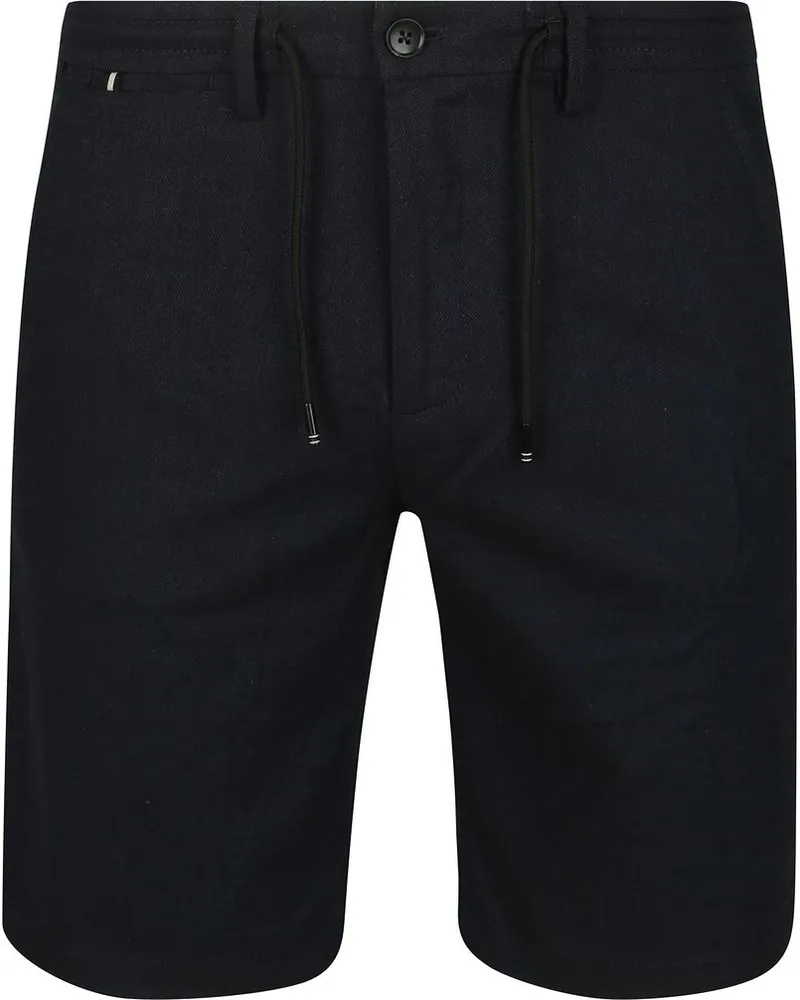 Vanguard V11 Short Herringbone Linen Blend Navy Dunkelblau