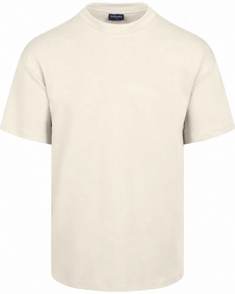 Suitable Rink T-Shirt Heavy Jersey Ecru Weiß