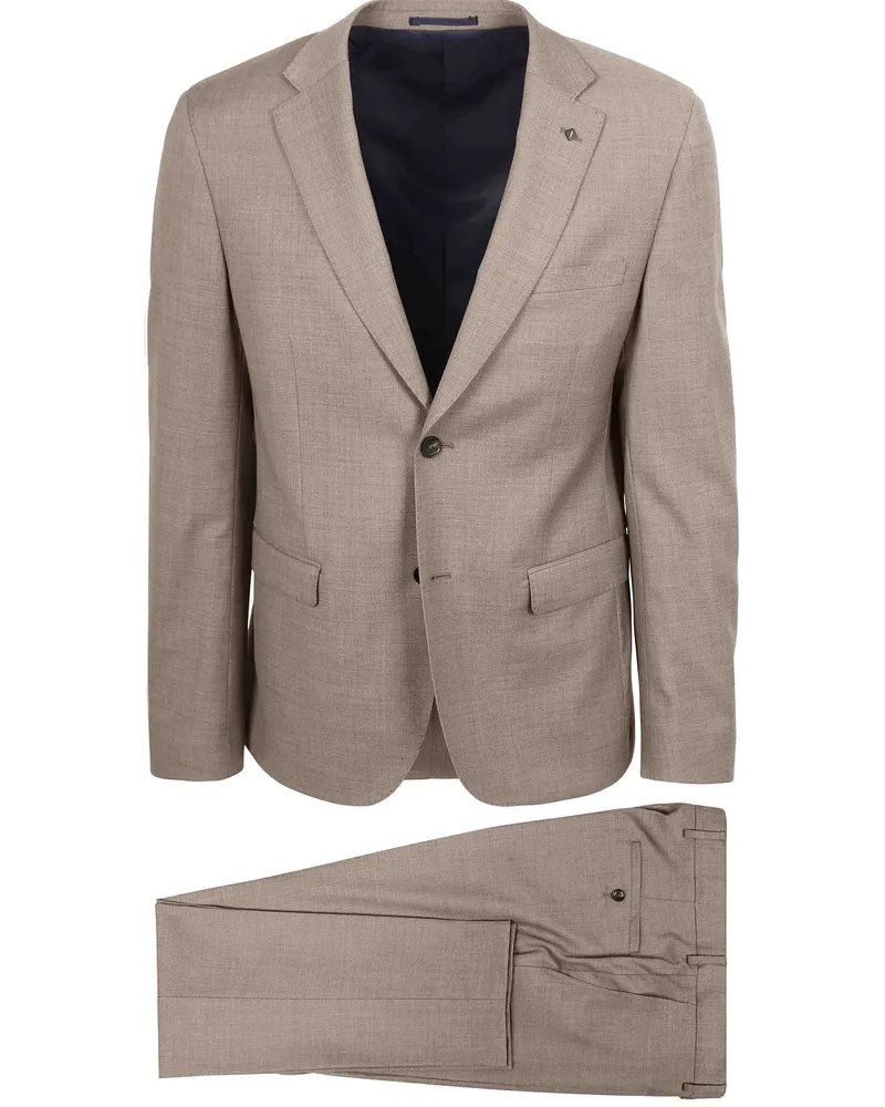 Suitable Toulon Suit Wool Sand Beige