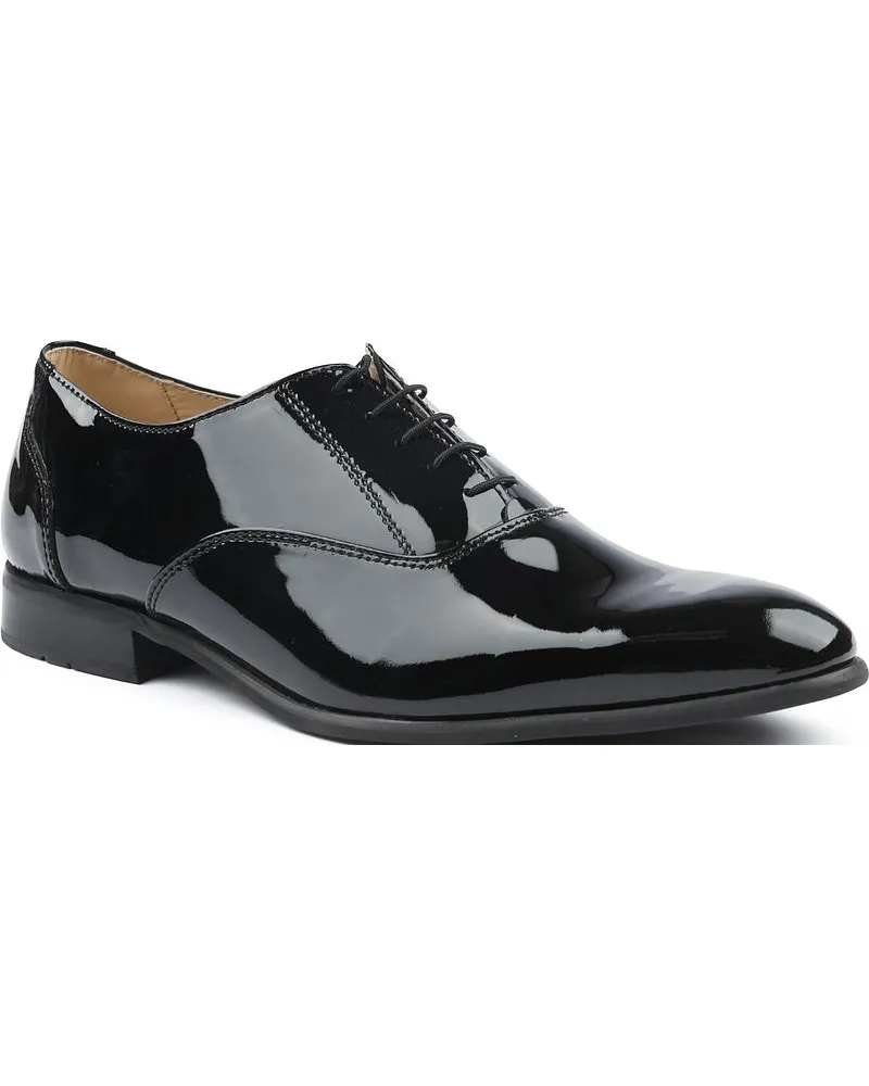 Suitable Schnürschuhe Lackleder Schwarz Schwarz