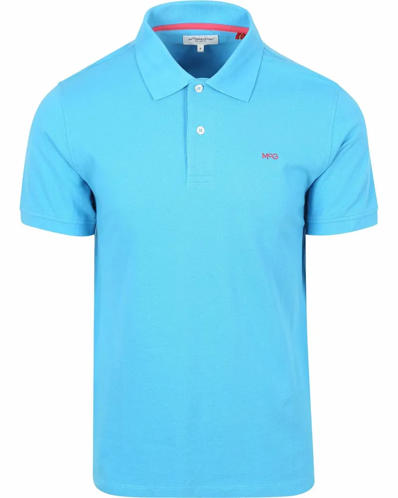 McGregor Piqué Poloshirt Seeblau Blau