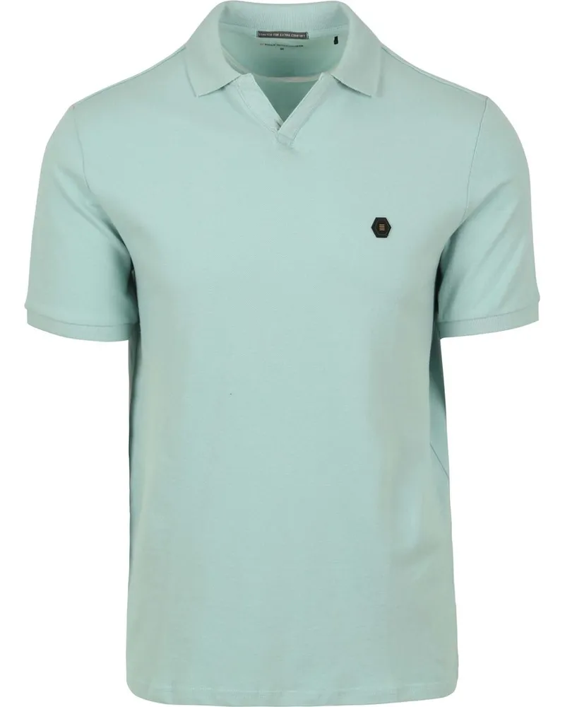 No Excess Poloshirt Riva Solid Turquoise Türkis