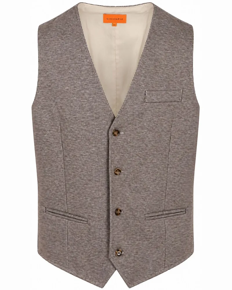 Suitable Gilet Kris Braun Braun