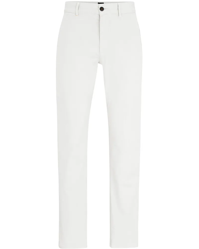 HUGO BOSS Satin Chino Weiß Weiß