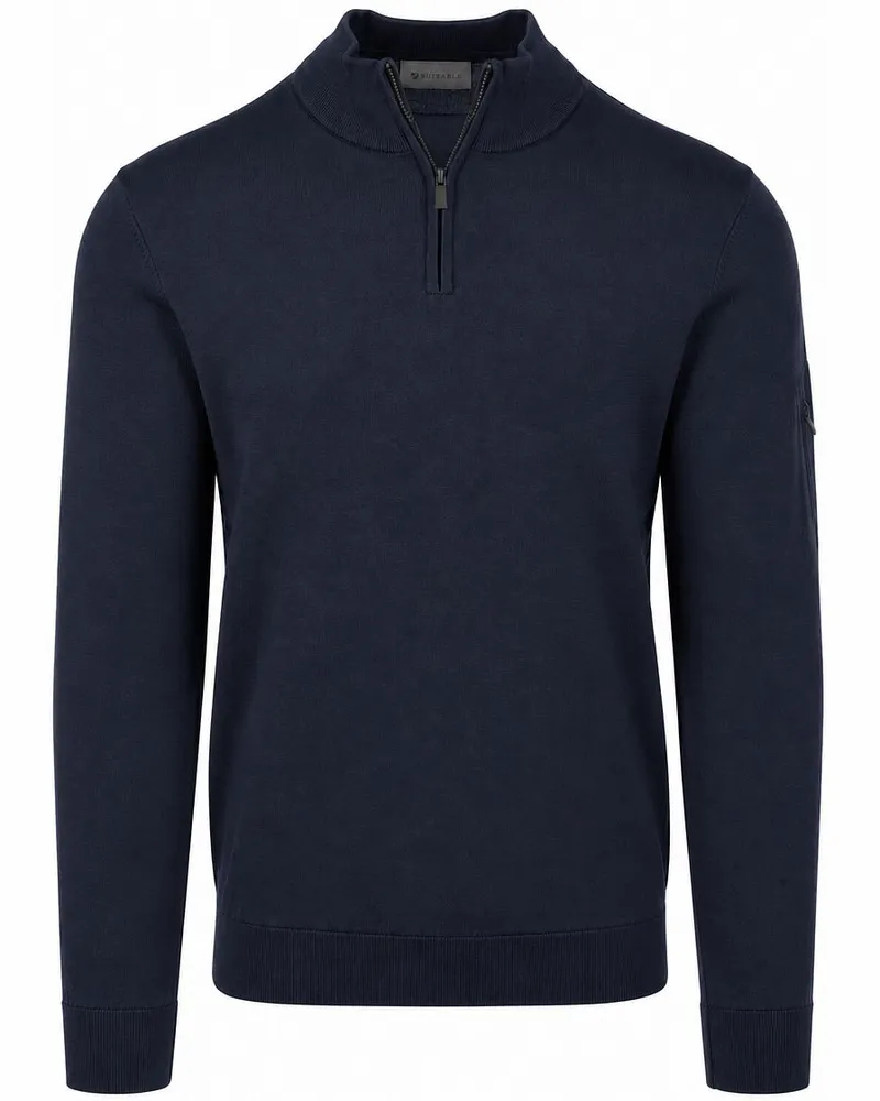 Suitable Race Half Zip Pullover Schwarz Dunkelblau