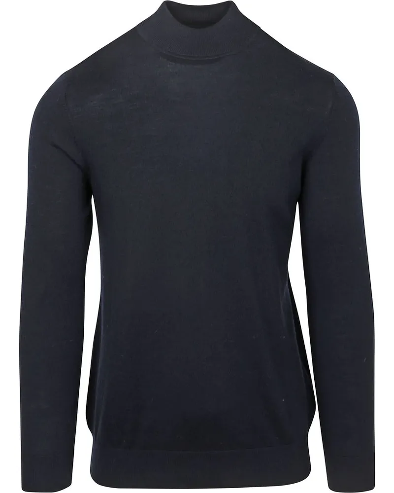 Profuomo Turtleneck Merino Pullover Blau Dunkelblau