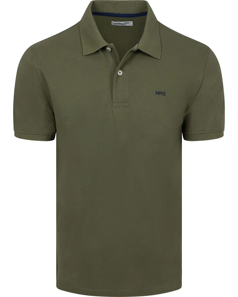 McGregor Piqué-Polo Olivgrün Dunkelgrün