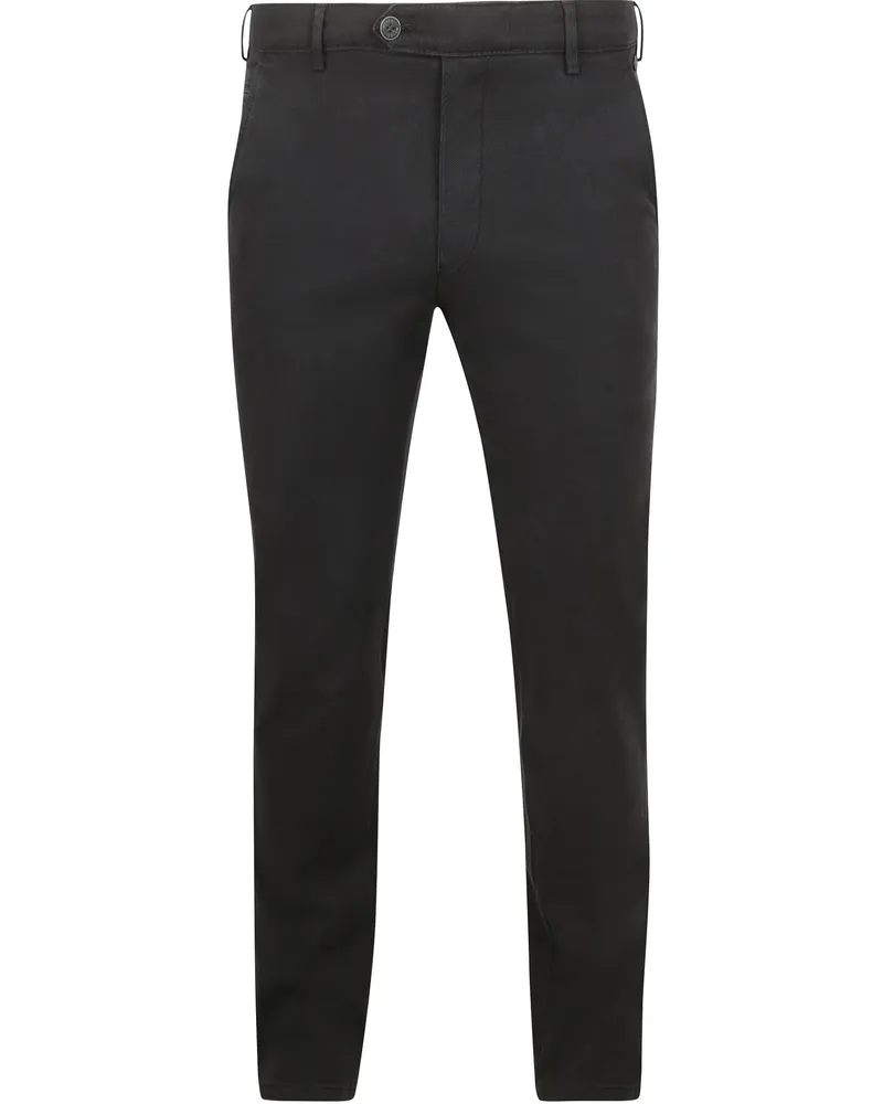 Meyer Hosen Chino Bonn Melange Navy Dunkelblau